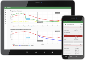 Frostwecker App Ansicht